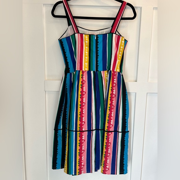 Yumi Rainbow Heart Stripe Dress! Size US:6 Uk:10 - Picture 5 of 7